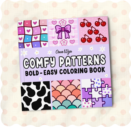 Livre de Coloriage Comfy Patterns