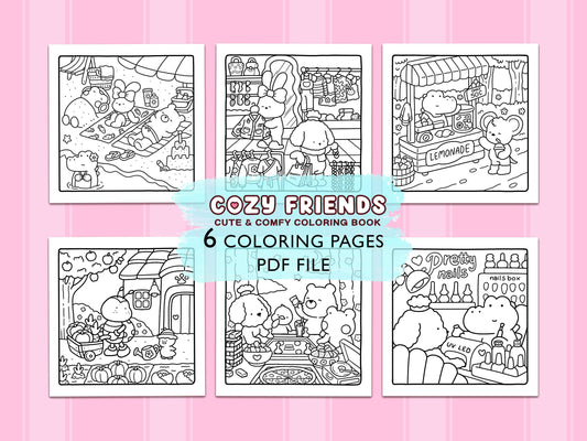 Cozy Friends Numérique 6 Pages