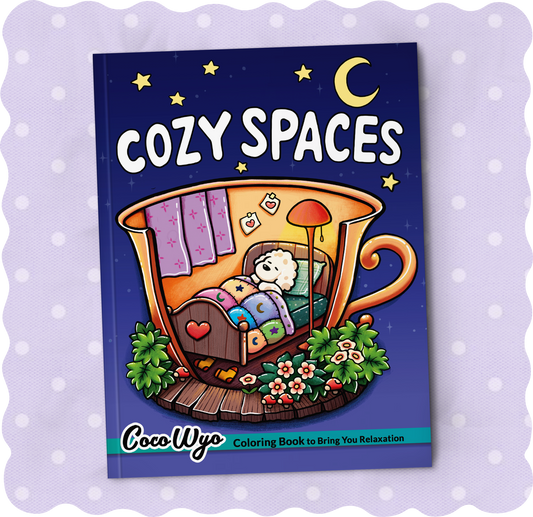 Cozy Spaces Livre de Coloriage