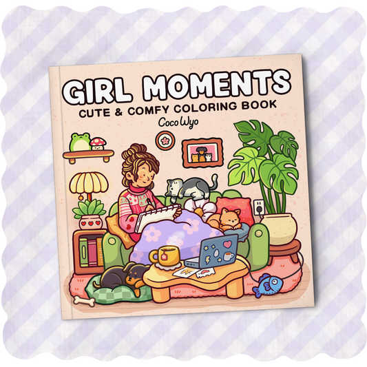 Girl Moments Livre de Coloriage