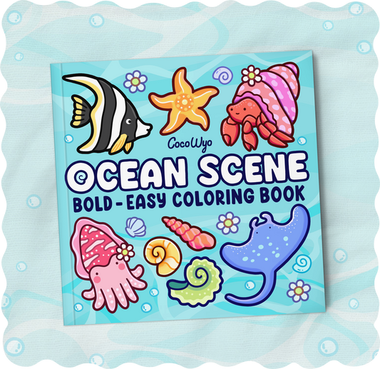 Ocean Scene Bold-Easy Livre de Coloriage