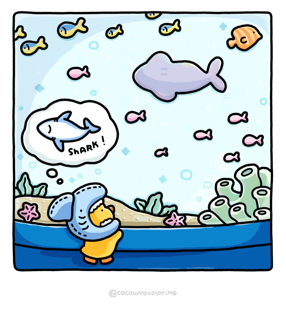 Aquarium Trip comic page 1 by Coco Wyo
