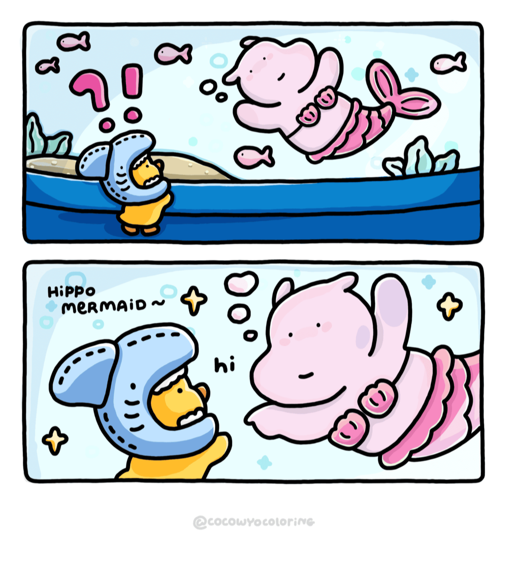 Aquarium Trip comic page 2 by Coco Wyo