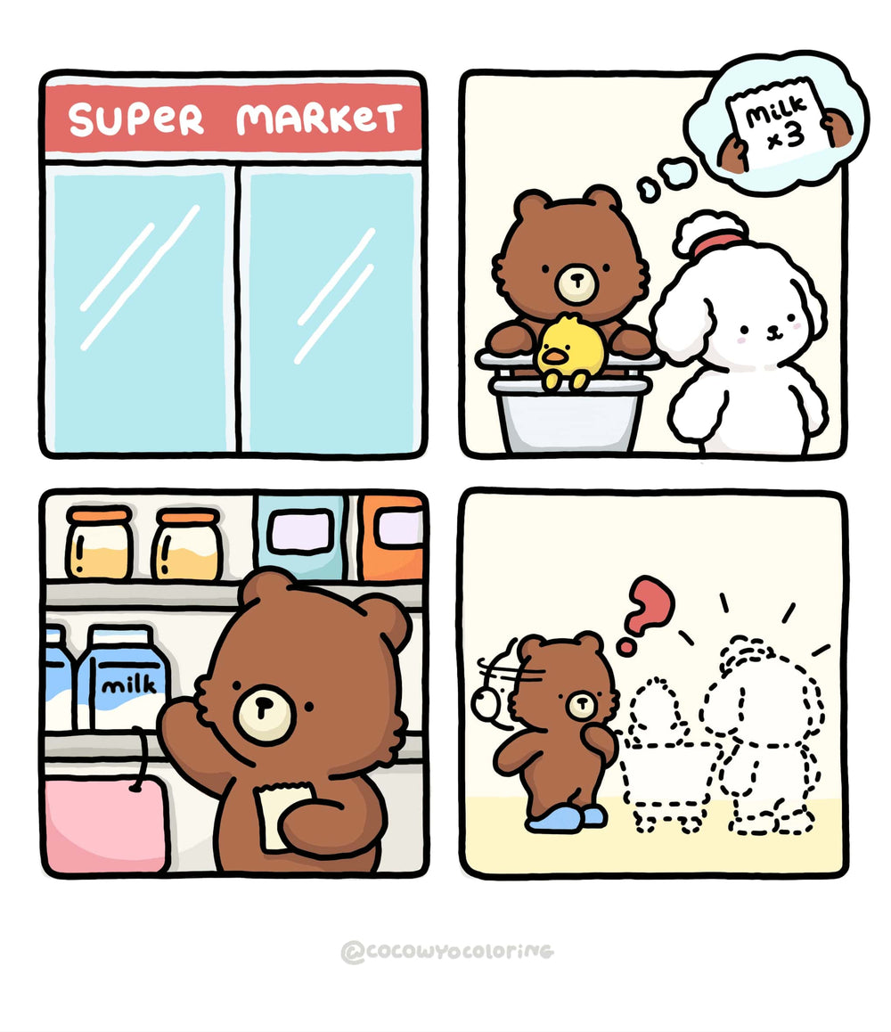 Grocery Day comic page 1 by Coco Wyo