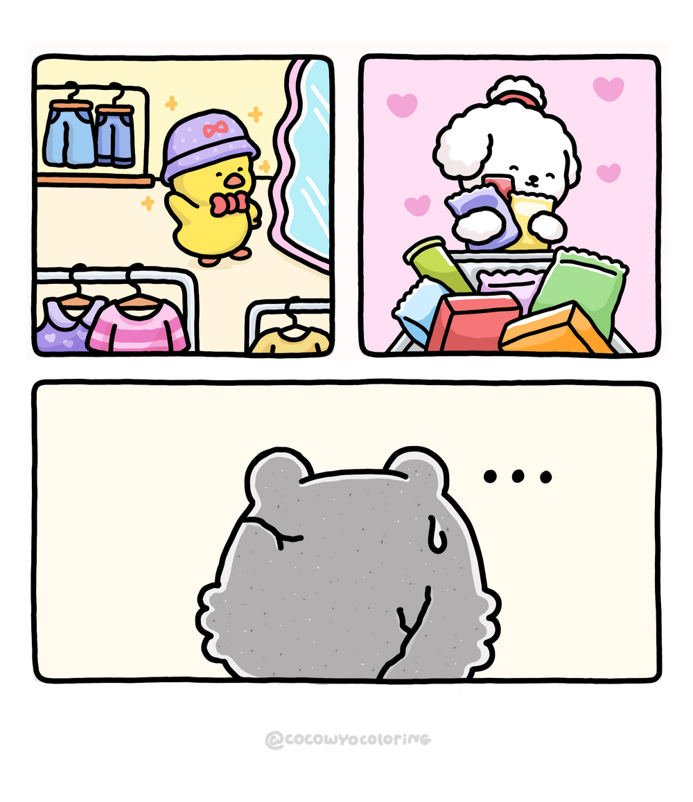 Grocery Day comic page 2 by Coco Wyo