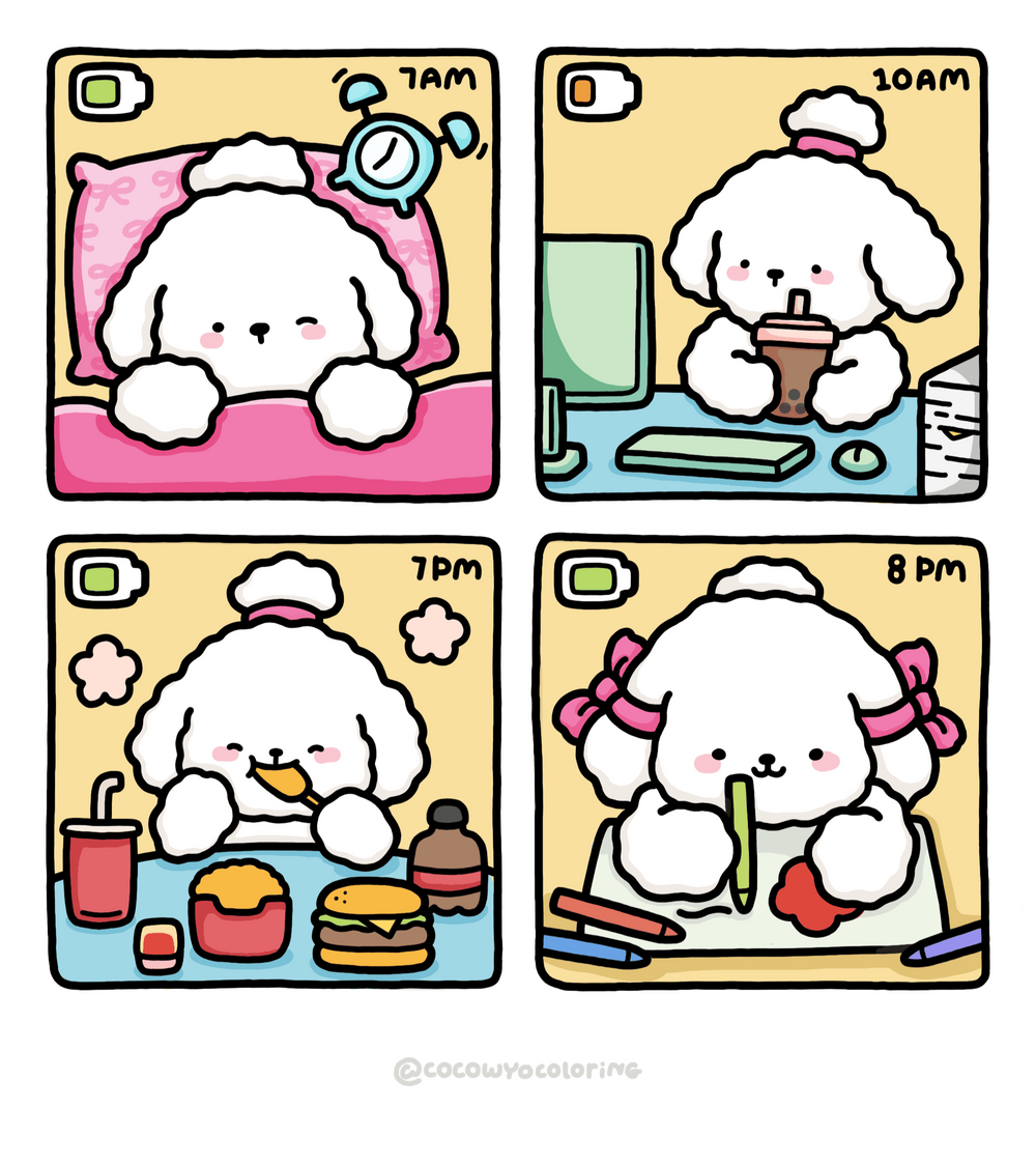 "That's my type" of day comic page 1 by Coco Wyo