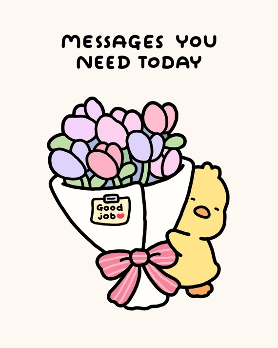 Une page de coloriage avec un message réconfortant