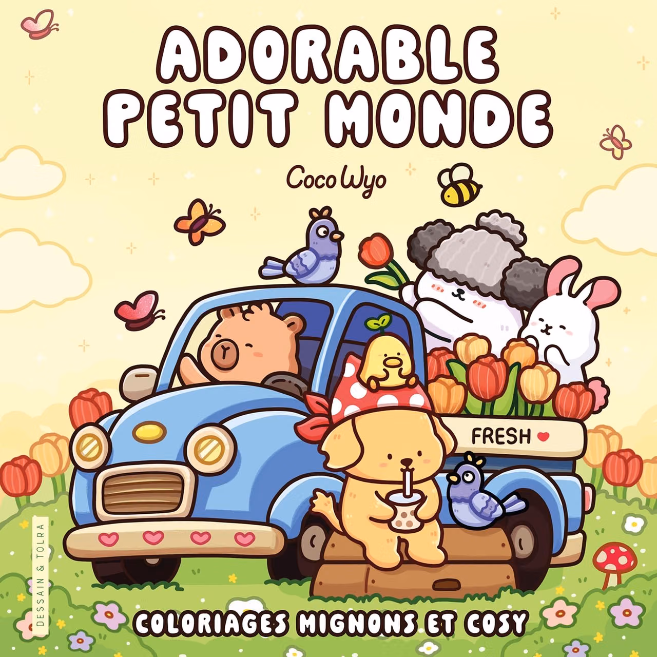 Adorable petit monde - Coco wyo - Livre de coloriage Cozy cuties - Cosy colo